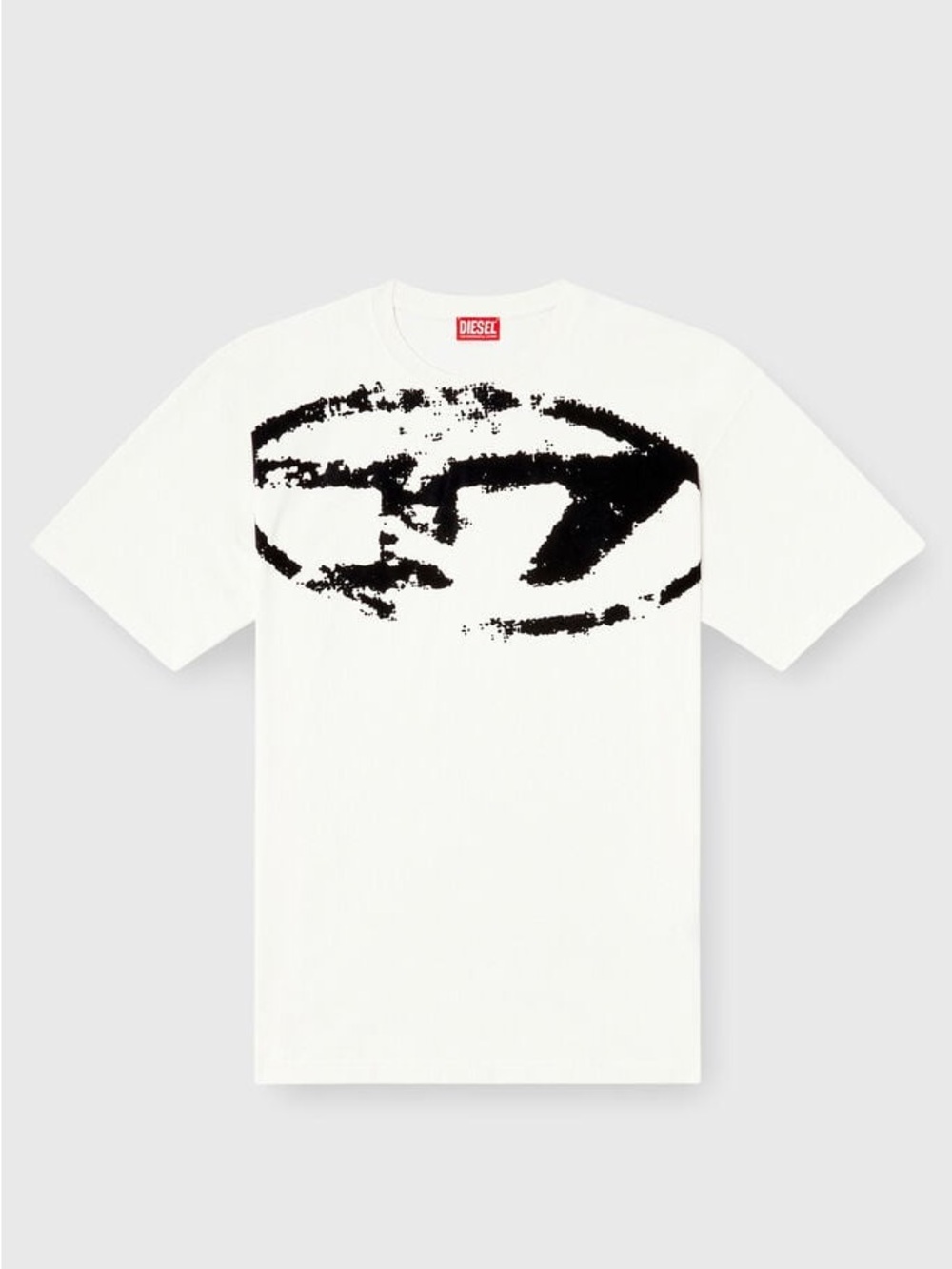 DIESEL GRAPHIC T-SHIRT WITH DISTRESSED LOGO